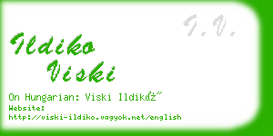 ildiko viski business card